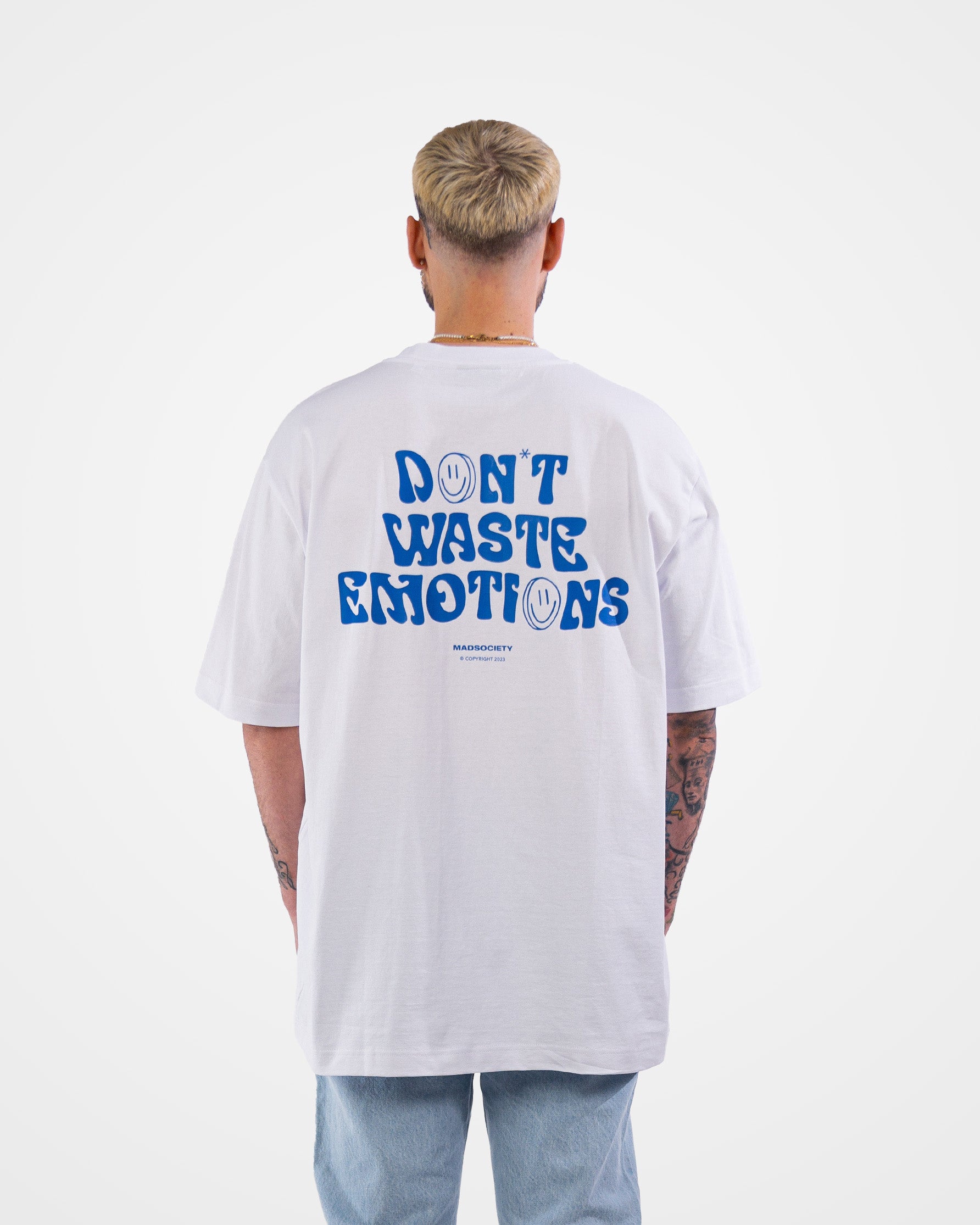 MADSOCIETY TEE Print Blue EMOTIONS\